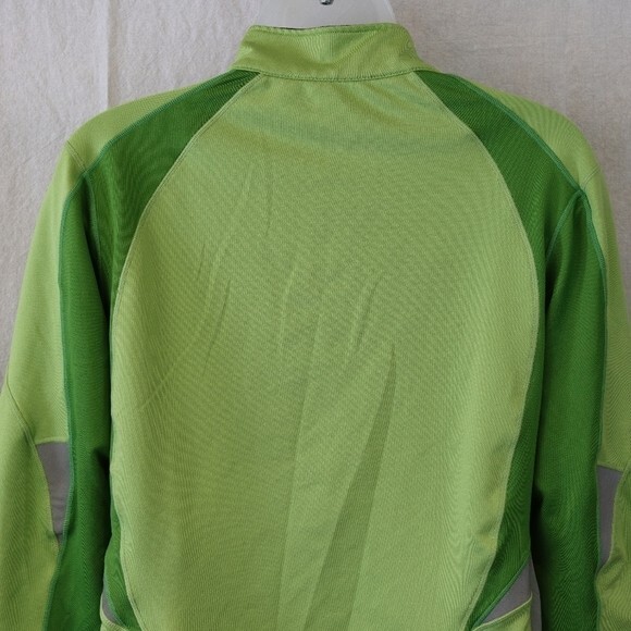 Brooks Green Athletic Track Jacket Pullover 1/4 Zip Small WL630 - Picture 9 of 12
